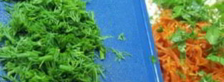 лаваш с курицей и корейской морковкой. Шаг 3