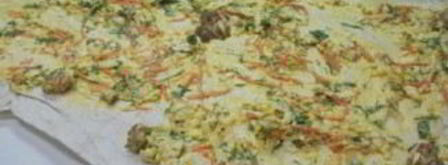 лаваш с курицей и корейской морковкой. Шаг 4