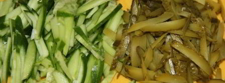 лаваш с курицей и овощами. Шаг 9