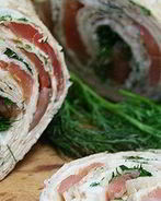 Лаваш с лососем