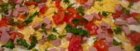 лаваш с начинкой, жаренный на сковороде. Шаг 3