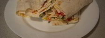 лаваш с начинкой, жаренный на сковороде. Шаг 4