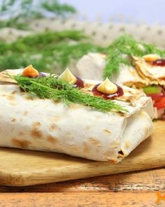 Лаваш с овощами