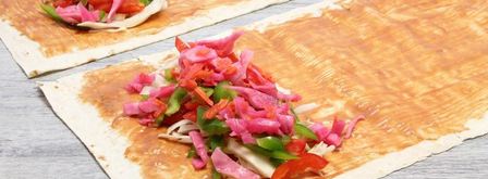 лаваш с овощами. Шаг 7