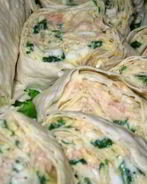 Лаваш с печенью трески