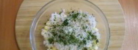 лаваш с рисом и яйцом. Шаг 5