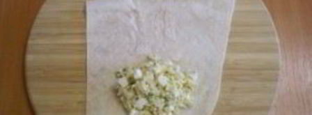 лаваш с рисом и яйцом. Шаг 8