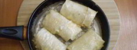 лаваш с рисом и яйцом. Шаг 10