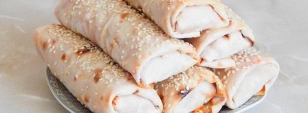 лаваш с сосиской и сыром. Шаг 7