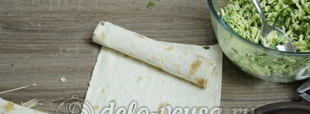 лаваш с сыром и зеленью. Шаг 5