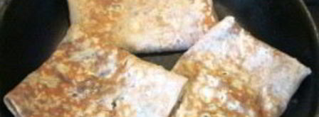 лаваш с сыром на сковороде. Шаг 4