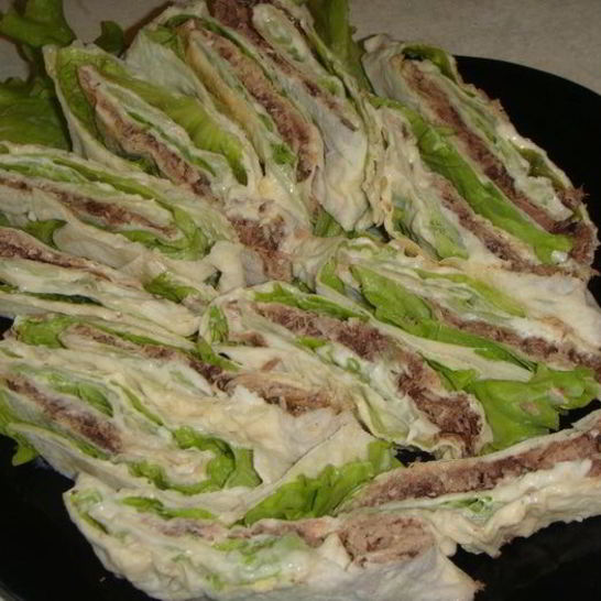 Рецепт лаваша с тунцом