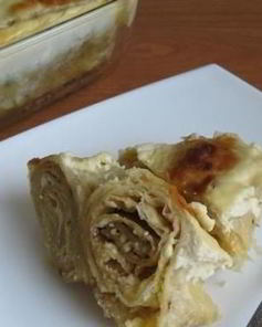 Лаваш с творогом сладкий