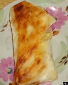 Лаваш с ветчиной и сыром