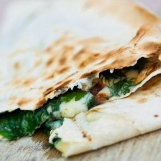 Рецепт лаваша со шпинатом и сыром