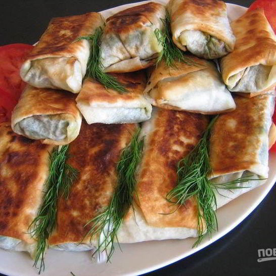 Рецепт лаваша со шпинатом