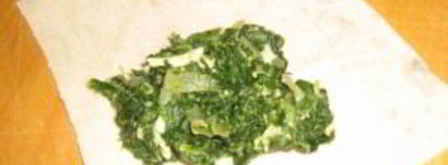 лаваш со шпинатом. Шаг 3