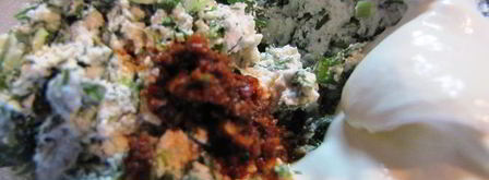 лаваш закусочный, с творогом и семгой. Шаг 3