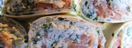 лаваш закусочный, с творогом и семгой. Шаг 5