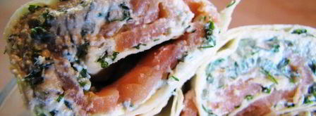 лаваш закусочный, с творогом и семгой. Шаг 6