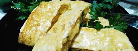 лаваш запеченный с сыром в духовке. Шаг 11