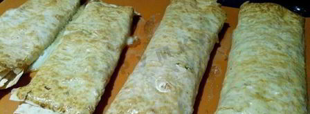 лаваш запеченный с сыром в духовке. Шаг 10