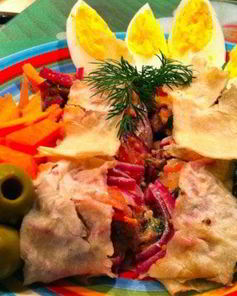 Мясной лаваш с дымком