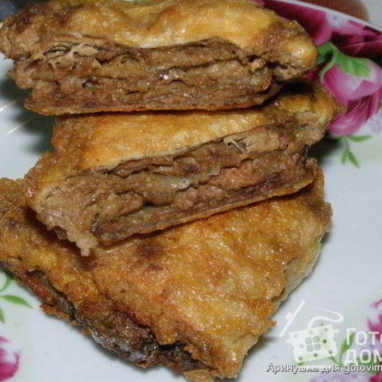 Рецепт печени в лаваше