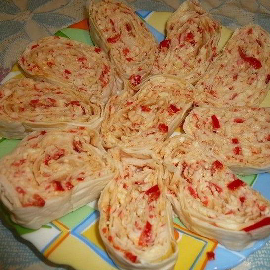 Рецепт рулета с лавашом