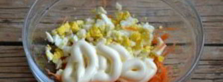 рулетики из лаваша с корейской морковкой. Шаг 3