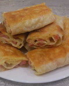 Рулетики из лаваша жареные