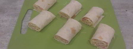 рулетики из лаваша жареные. Шаг 5