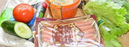 сосиска в лаваше с корейской морковкой. Шаг 3