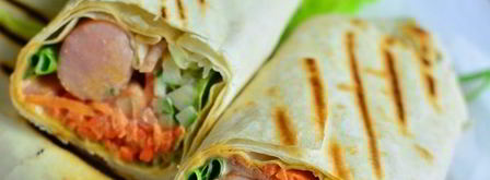 сосиска в лаваше с корейской морковкой. Шаг 9