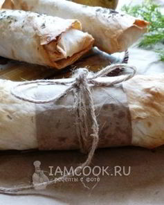 Сосиска в лаваше с сыром и огурчиком