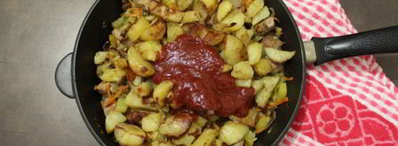 свиная вырезка с овощами в лаваше. Шаг 13