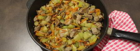 свиная вырезка с овощами в лаваше. Шаг 9