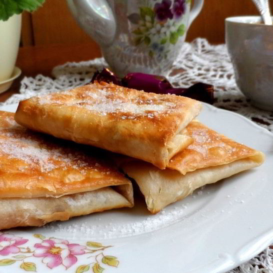 Рецепт творожного десерта из лаваша