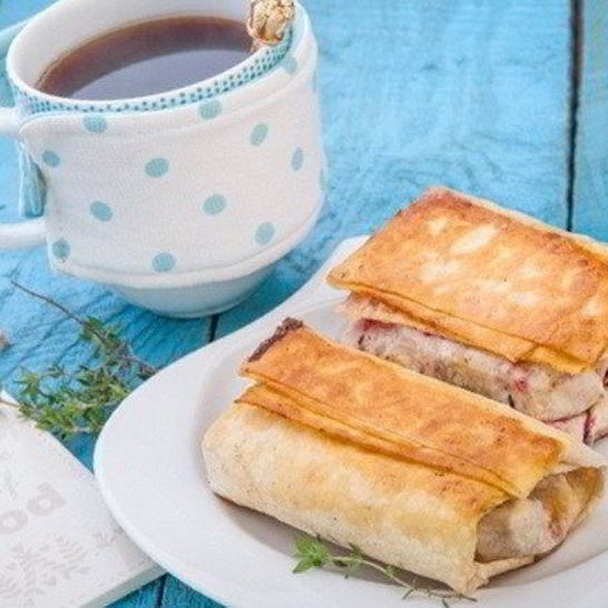 Рецепт вишни с сыром моцарелла в лаваше