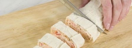 закуска из лаваша с сыром фета. Шаг 3