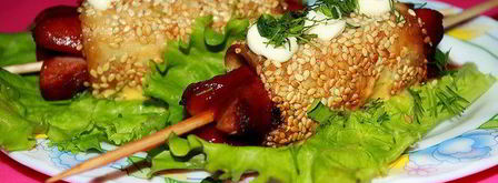 закусочные сосиски в лаваше. Шаг 8