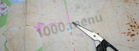 жареный лаваш с сыром. Шаг 2