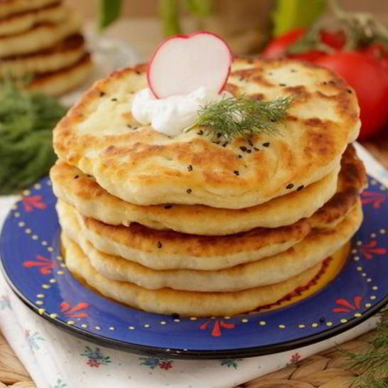 Рецепт бхатурей индийских лепешки