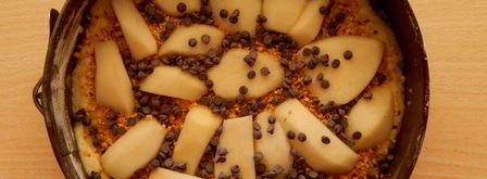 фокачча с грушей, шоколадом и орехами. Шаг 5