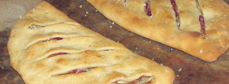 фокачча с грушей, сыром и беконом. Шаг 9