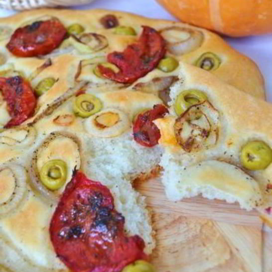 Рецепт фокаччи с вялеными помидорами