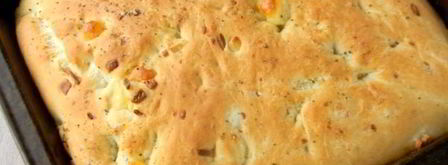 фокачча с жареным луком и сыром. Шаг 12