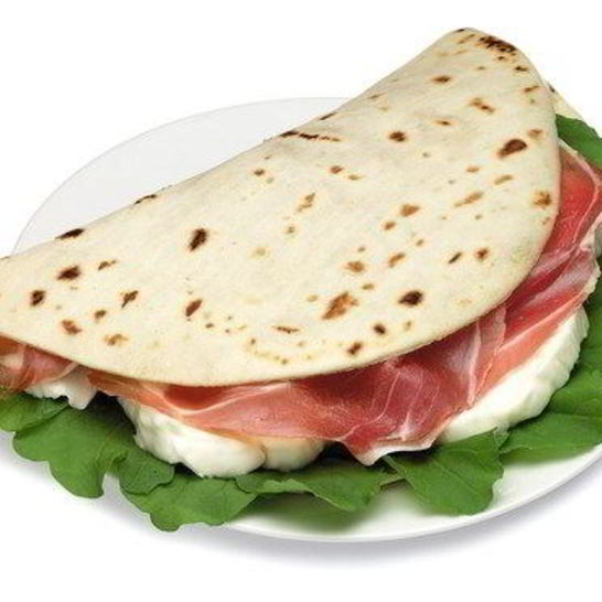 Рецепт итальянских лепешек с сыром, прошутто и рукколой на гриле