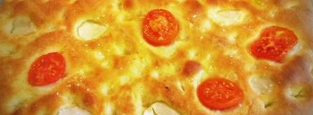 картофельная фокачча с томатами и чесноком. Шаг 5