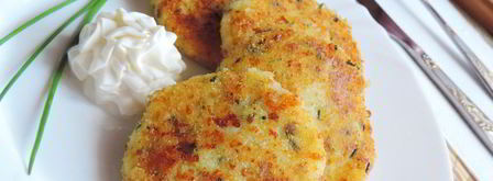 картофельно-творожные лепешки с зеленью. Шаг 5